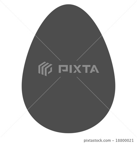 Egg flat gray color icon - Stock Illustration [18800021] - PIXTA