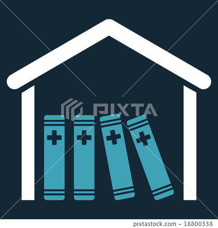 Medical Library Icon Medical Library Icon 18800338