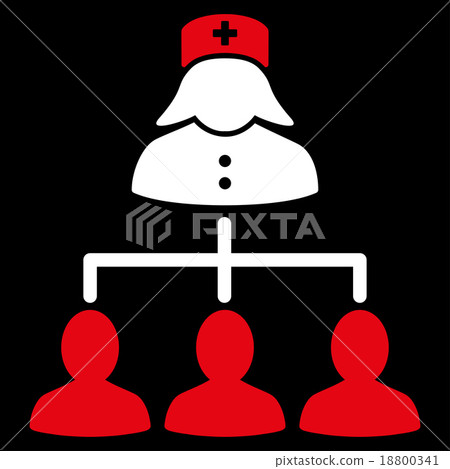 Nurse Patients Connections Icon Nurse Patients Connections Icon 18800341