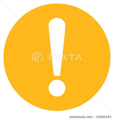 Problem flat yellow color icon Problem flat yellow color icon 18800444