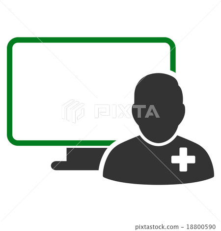 Online Doctor Icon Online Doctor Icon 18800590