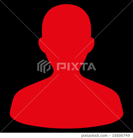 User flat red color icon-插圖素材 [18800749] - PIXTA圖庫