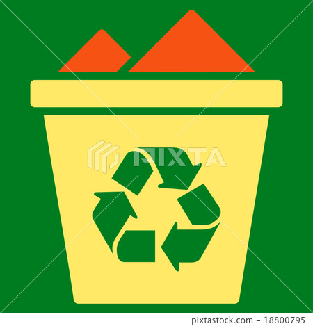 Full Recycle Bin Icon Full Recycle Bin Icon 18800795