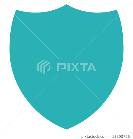 Shield flat cyan color icon Shield flat cyan color icon 18800796