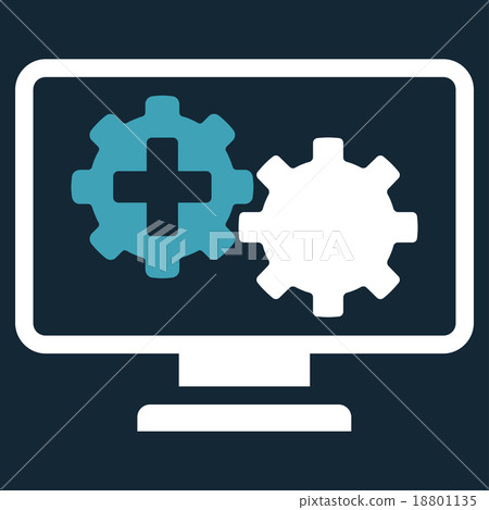 Medical Process Monitoring Icon - Stock Illustration [18801135] - PIXTA