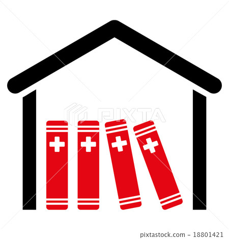 Medical Library Icon Medical Library Icon 18801421