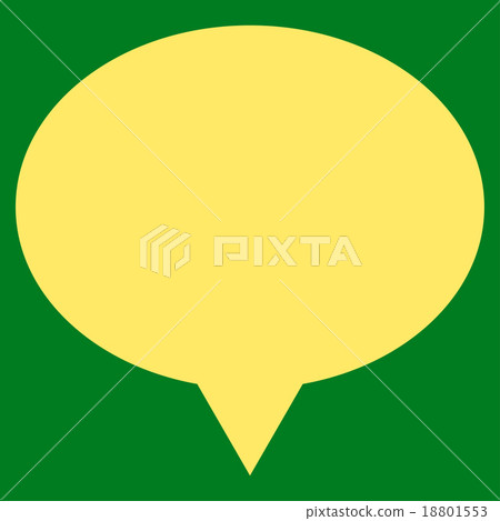 Banner flat yellow color icon Banner flat yellow color icon 18801553
