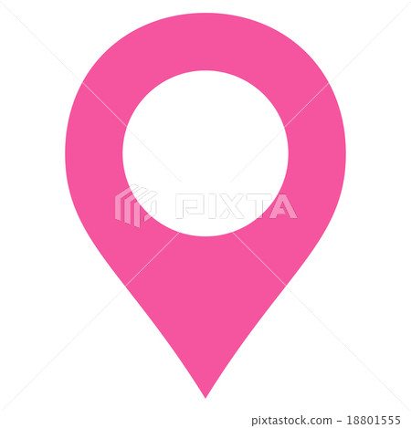 Map Marker flat pink color icon Map Marker flat pink color icon 18801555