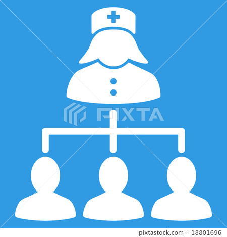 Nurse Patients Connections Icon Nurse Patients Connections Icon 18801696
