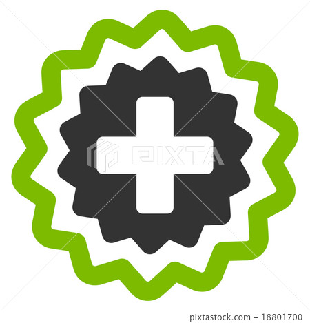 Medical Cross Stamp Icon 18801700