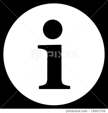 Information flat white color icon Information flat white color icon 18801708