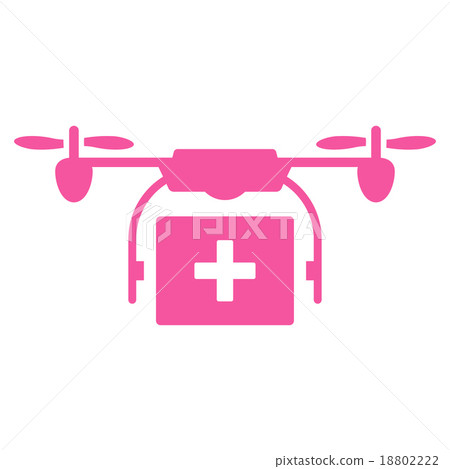 Medical Drone Shipment Icon Medical Drone Shipment Icon 18802222