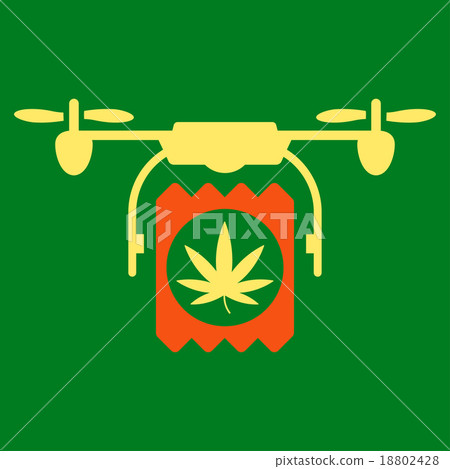 Drugs Drone Delivery Icon 18802428