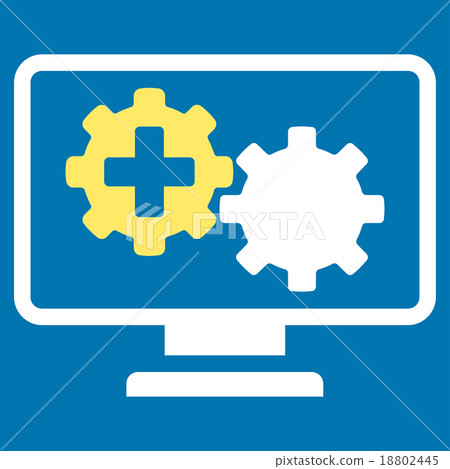 Medical Process Monitoring Icon Medical Process Monitoring Icon 18802445