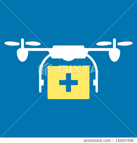 Medical Drone Shipment Icon 18802486