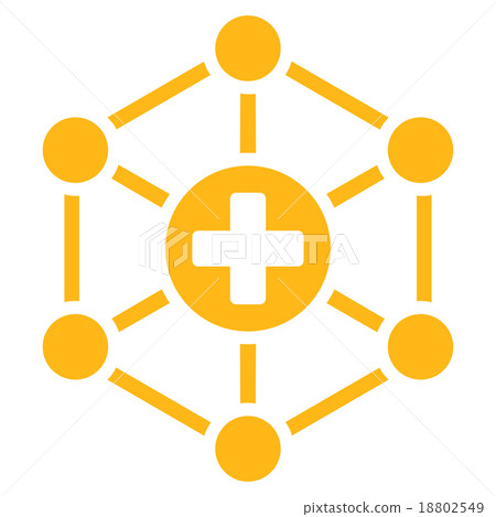 Medical Network Icon Medical Network Icon 18802549