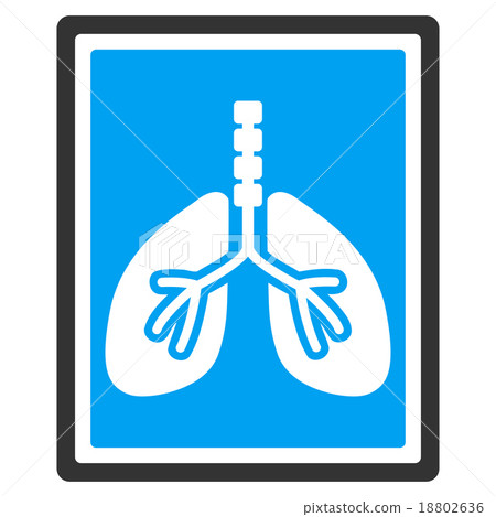 Lungs X-Ray Photo Icon Lungs X-Ray Photo Icon 18802636