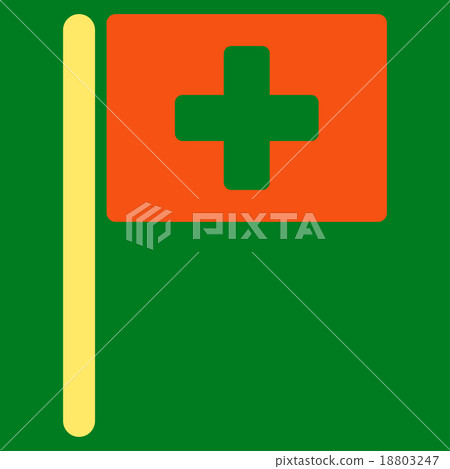 Hospital Flag Icon Hospital Flag Icon 18803247