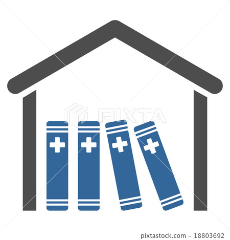 Medical Library Icon Medical Library Icon 18803692