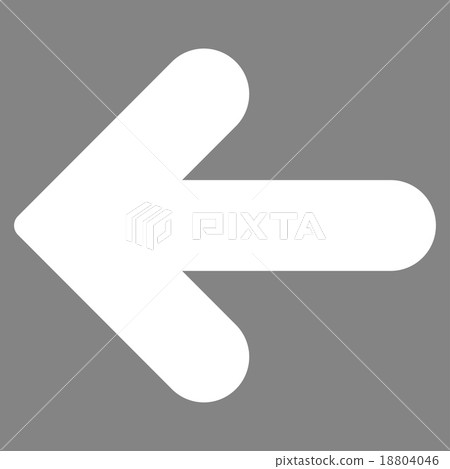 Arrow Left flat white color icon - Stock Illustration [18804046] - PIXTA