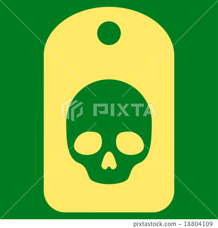Skull Label Icon Skull Label Icon 18804109