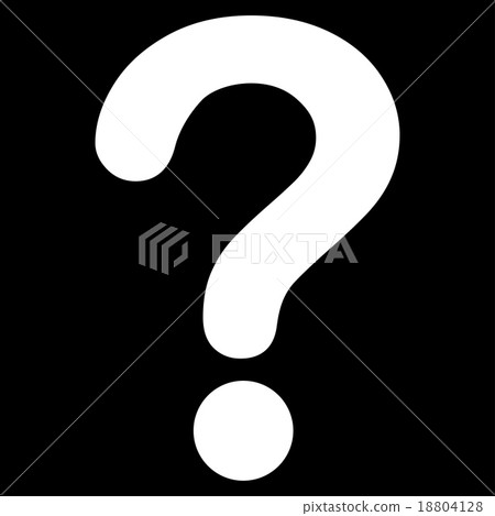 Question flat white color icon Question flat white color icon 18804128