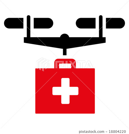 Drug Drone Delivery Icon 18804220