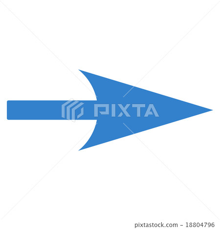 Arrow Axis X flat cobalt color icon 18804796