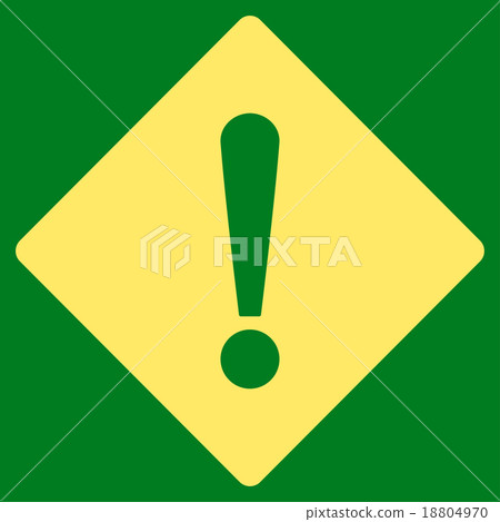 Error flat yellow color icon 18804970