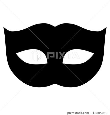 Privacy Mask flat black color icon - Stock Illustration [18805060] - PIXTA