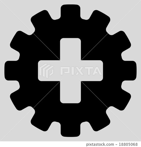 Plus Gear Icon Plus Gear Icon 18805068