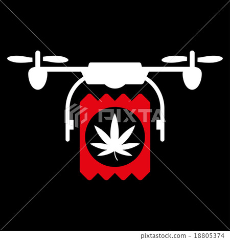 Drugs Drone Delivery Icon 18805374
