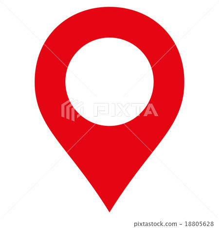 Map Marker flat red color icon Map Marker flat red color icon 18805628