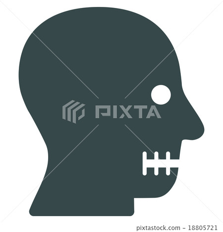 Sewn Mouth Icon Sewn Mouth Icon 18805721