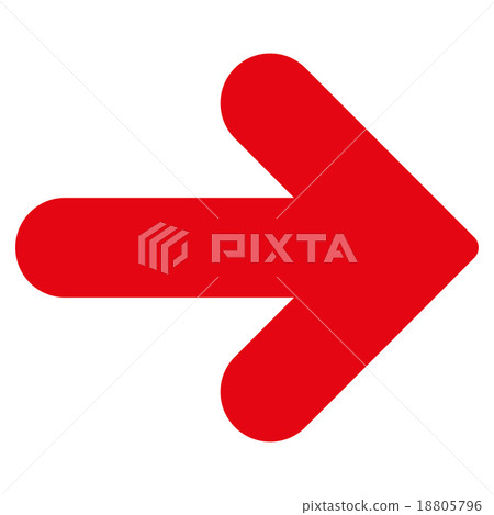 Arrow Right flat red color icon Arrow Right flat red color icon 18805796