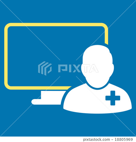 Online Doctor Icon Online Doctor Icon 18805969