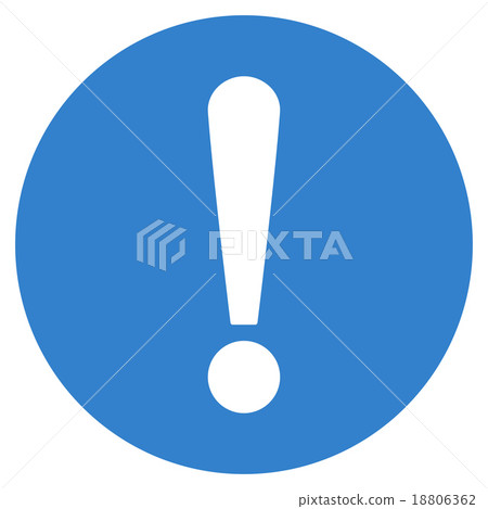 Problem flat cobalt color icon 18806362