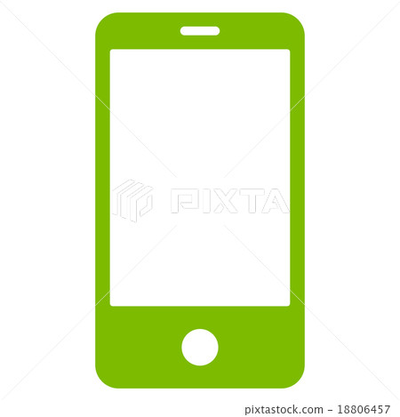 Smartphone flat eco green color icon Smartphone flat eco green color icon 18806457