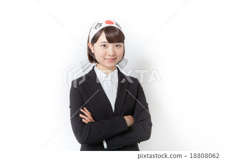 A woman with a suits won with a win 18808062