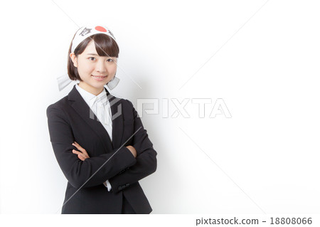 A woman with a suits won with a win 18808066