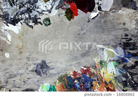 art multicolor texture on gray wood palette art multicolor texture on gray wood palette 18808802