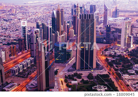 Downtown of Dubai (United Arab Emirates) in the 18809045