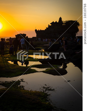 Tanah Lot Temple on Sea in Bali Island Indonesia. 18810788