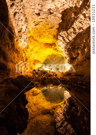 Cueva de los Verdes in Lanzarote Cueva de los Verdes in Lanzarote 18811231