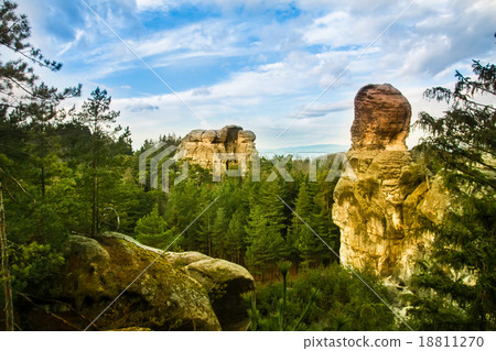 Sandstone formations in Bohemian Paradise Sandstone formations in Bohemian Paradise 18811270