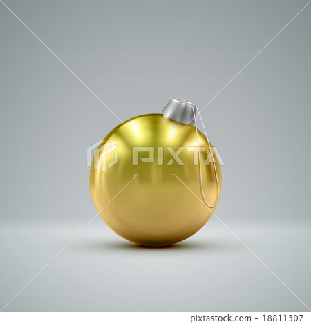 Christmas golden ball. 18811307