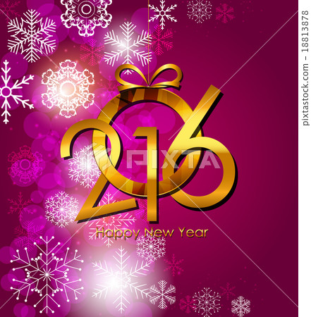 New Year 2016 Background. Vector Illustration 18813878
