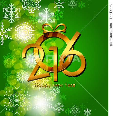 New Year 2016 Background. Vector Illustration 18813879