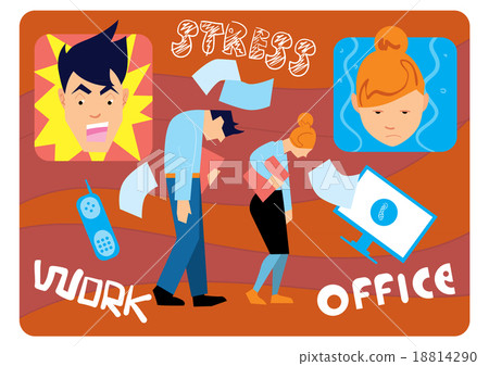 Office stress work. Office stress work. 18814290