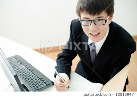 Businessman analyzing investment charts. Accounting Businessman analyzing investment charts. Accounting 18816947